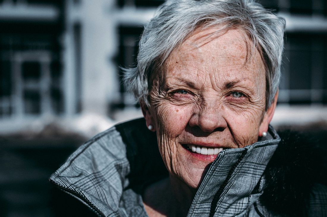 Portrait of an elegant older woman